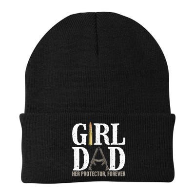 GirlDad Her Protector Forever Funny quote Beanie