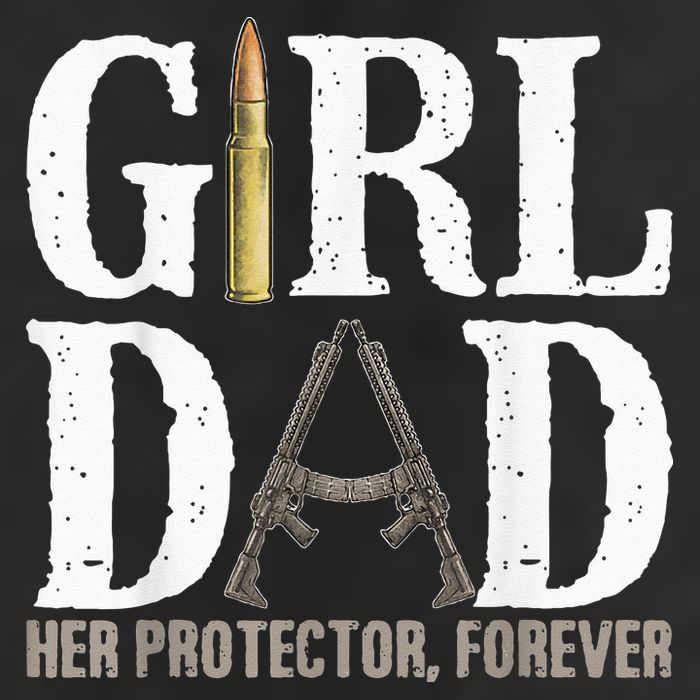 GirlDad Her Protector Forever Funny quote 25L Jumbo Tote