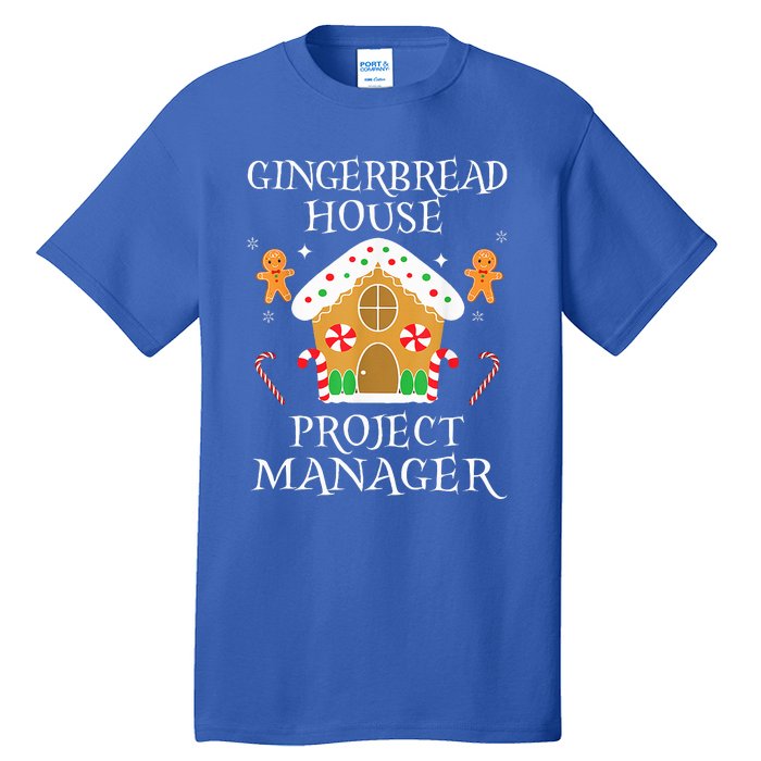 Gingerbread House Project manager Decorating Baking Xmas  Tall T-Shirt