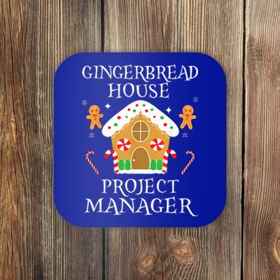 Gingerbread House Project manager Decorating Baking Xmas  Coaster