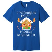 Gingerbread House Project manager Decorating Baking Xmas  Premium T-Shirt