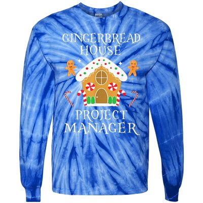 Gingerbread House Project manager Decorating Baking Xmas  Tie-Dye Long Sleeve Shirt