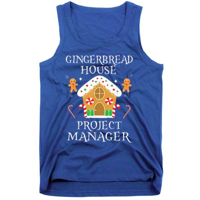 Gingerbread House Project manager Decorating Baking Xmas  Tank Top