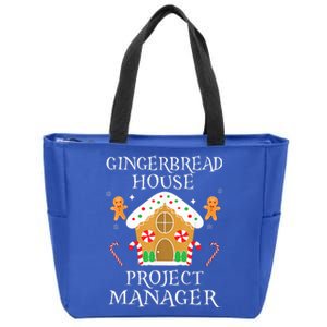 Gingerbread House Project manager Decorating Baking Xmas  Zip Tote Bag