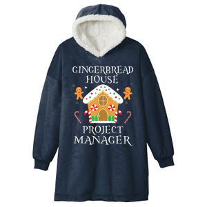 Gingerbread House Project manager Decorating Baking Xmas  Hooded Wearable Blanket