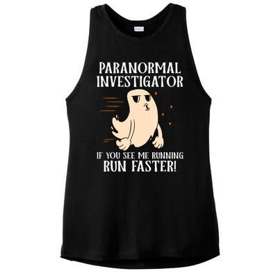 Ghost Hunter Paranormal Investigator Ladies PosiCharge Tri-Blend Wicking Tank