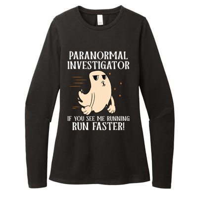 Ghost Hunter Paranormal Investigator Womens CVC Long Sleeve Shirt