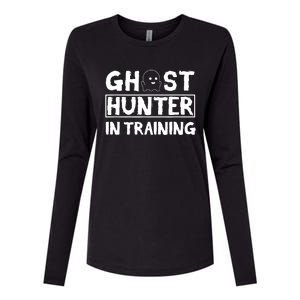 Ghost Hunter Paranormal Investigator Ghosthunting Womens Cotton Relaxed Long Sleeve T-Shirt