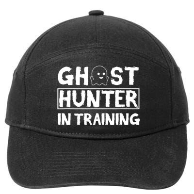 Ghost Hunter Paranormal Investigator Ghosthunting 7-Panel Snapback Hat