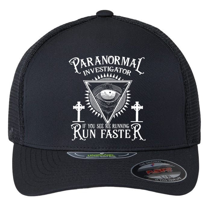 Ghost Hunter Paranormal Investigator Flexfit Unipanel Trucker Cap