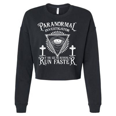 Ghost Hunter Paranormal Investigator Cropped Pullover Crew