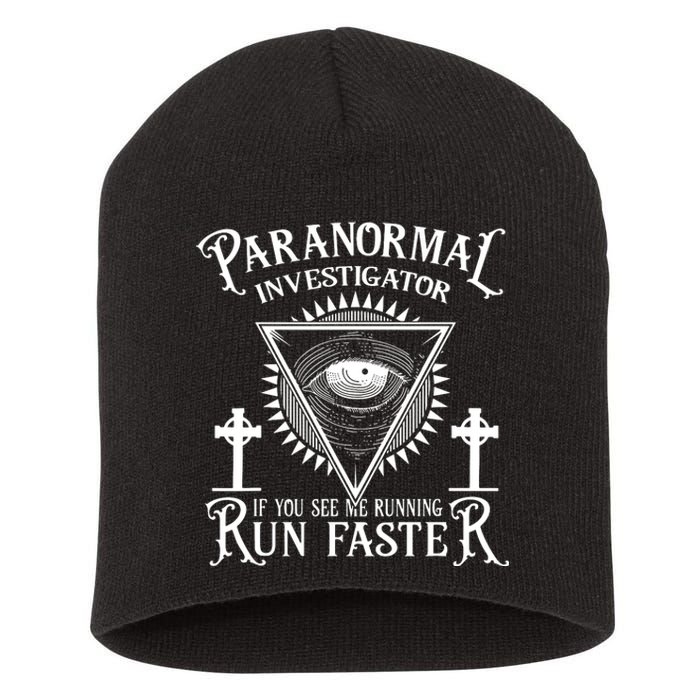 Ghost Hunter Paranormal Investigator Short Acrylic Beanie