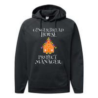 Gingerbread House Project manager Decorating Baking Xmas  Performance Fleece Hoodie