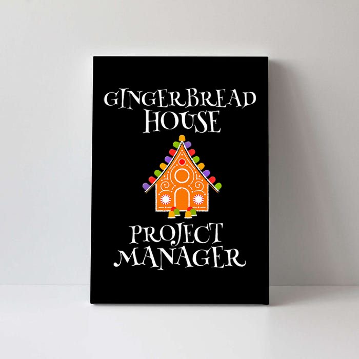 Gingerbread House Project manager Decorating Baking Xmas  Canvas