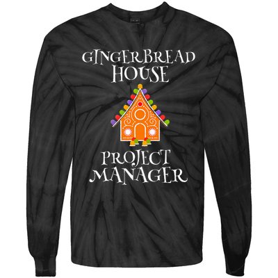 Gingerbread House Project manager Decorating Baking Xmas  Tie-Dye Long Sleeve Shirt