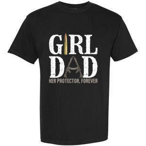 GirlDad Her Protector Forever Funny Father Garment-Dyed Heavyweight T-Shirt