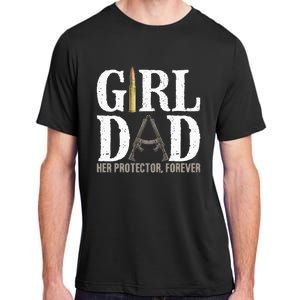 GirlDad Her Protector Forever Funny Father Adult ChromaSoft Performance T-Shirt