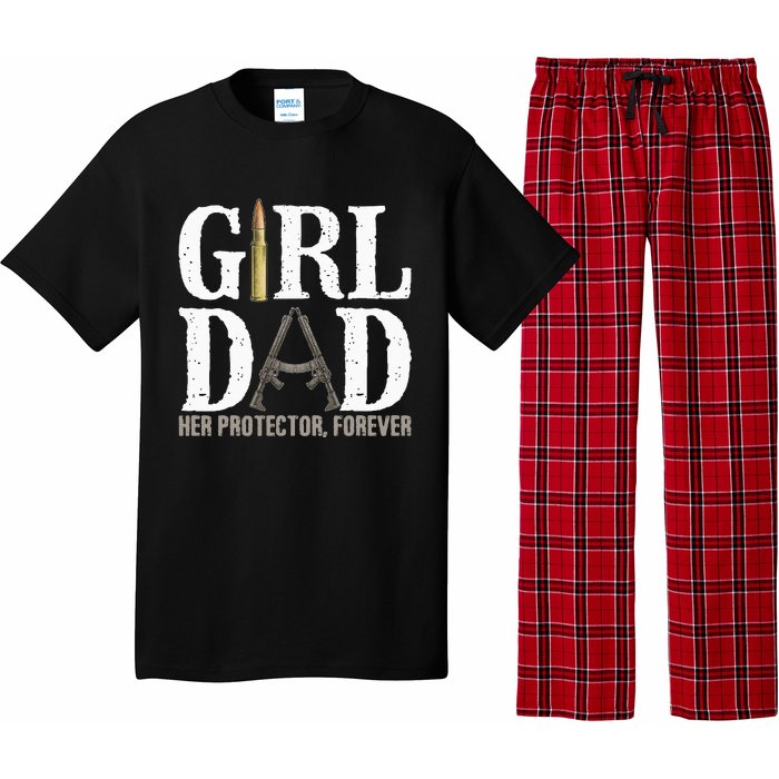 GirlDad Her Protector Forever Funny Father Pajama Set