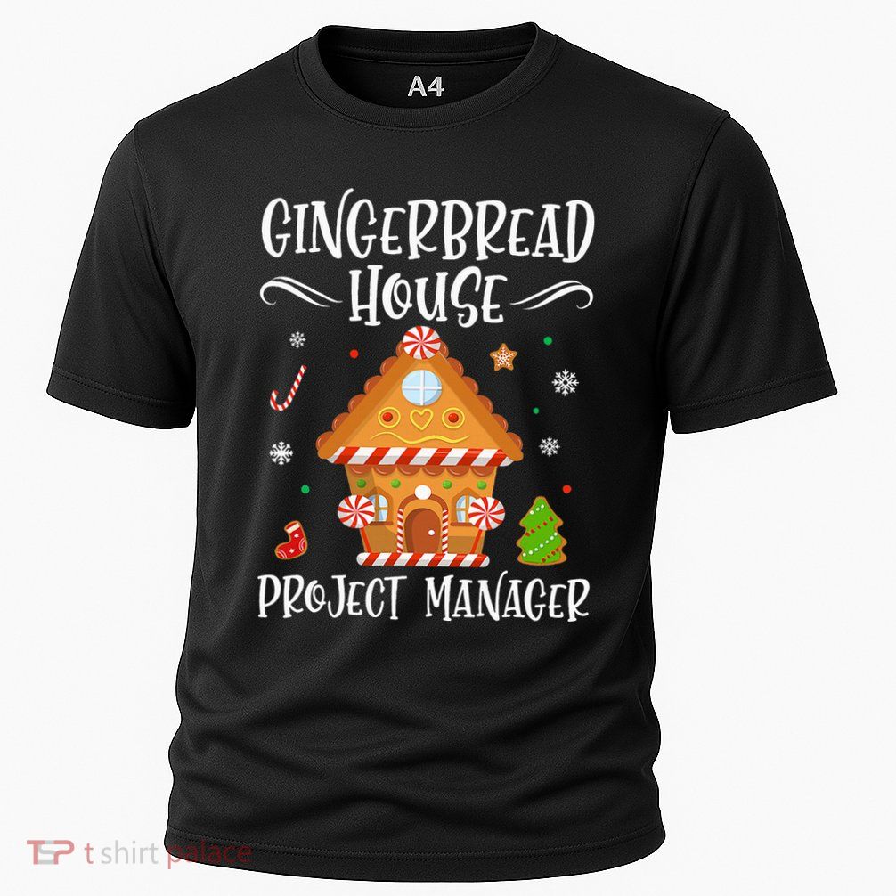 Gingerbread House Project Manager Baking Xmas Pajamas Performance Shirt
