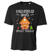 Gingerbread House Project Manager Baking Xmas Pajamas Cooling Performance Crew T-Shirt