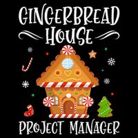 Gingerbread House Project Manager Baking Xmas Pajamas Performance Shirt