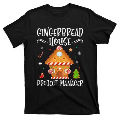 Gingerbread House Project Manager Baking Xmas Pajamas T-Shirt