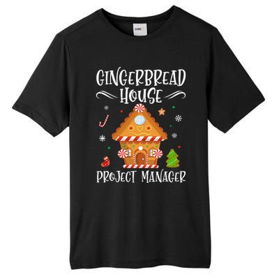 Gingerbread House Project Manager Baking Xmas Pajamas Tall Fusion ChromaSoft Performance T-Shirt