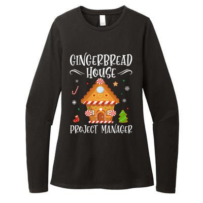 Gingerbread House Project Manager Baking Xmas Pajamas Womens CVC Long Sleeve Shirt