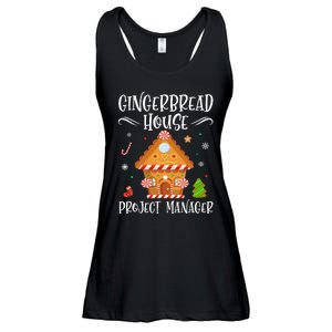 Gingerbread House Project Manager Baking Xmas Pajamas Ladies Essential Flowy Tank