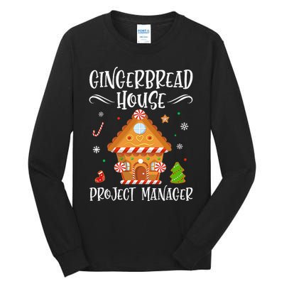 Gingerbread House Project Manager Baking Xmas Pajamas Tall Long Sleeve T-Shirt