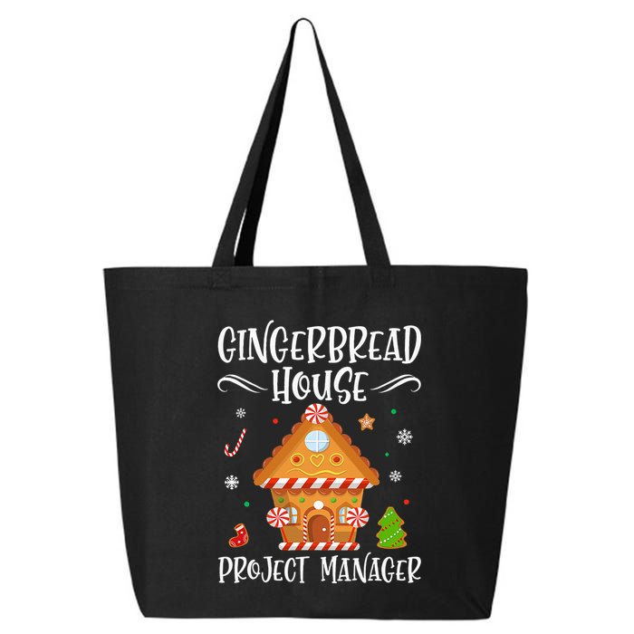 Gingerbread House Project Manager Baking Xmas Pajamas 25L Jumbo Tote