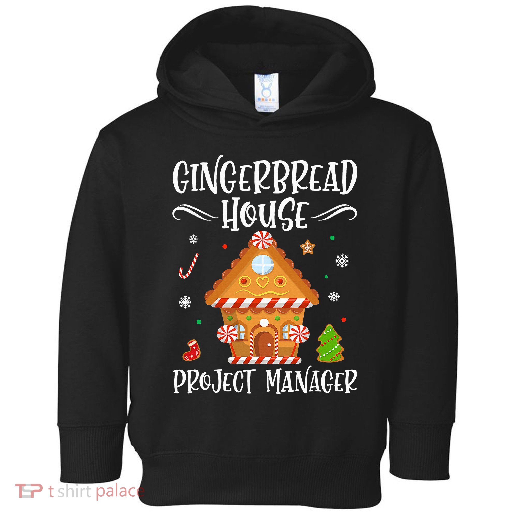 Gingerbread House Project Manager Baking Xmas Pajamas Toddler Hoodie