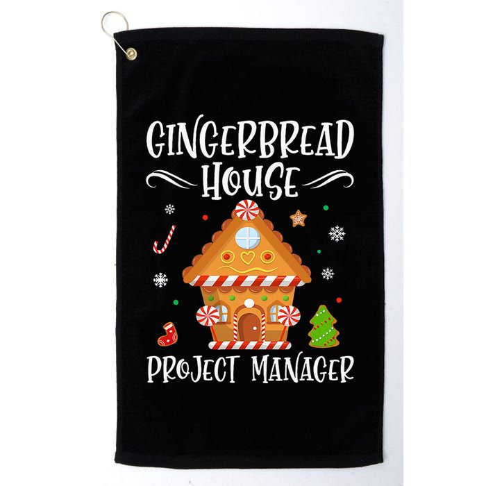 Gingerbread House Project Manager Baking Xmas Pajamas Golf Towel