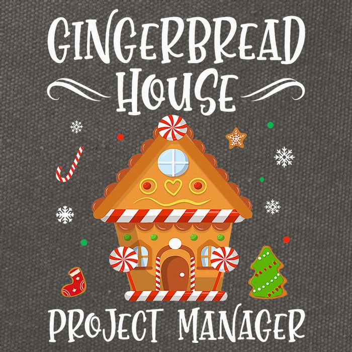 Gingerbread House Project Manager Baking Xmas Pajamas Cotton Canvas Backpack