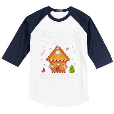 Gingerbread House Project Manager Baking Xmas Pajamas Baseball Sleeve Shirt