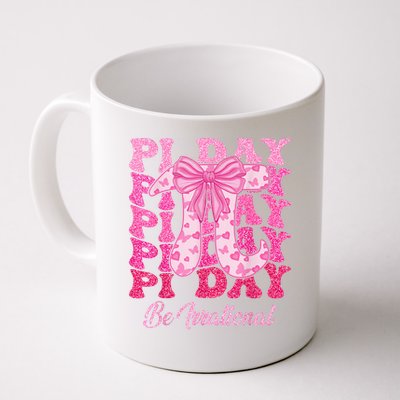Groovy Happy Pi Day 3.14 Coquette Bow Math Teachers Students Coffee Mug