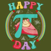 Groovy Happy Pi Day 3.14 Pi Number Math Teachers Students Premium T-Shirt