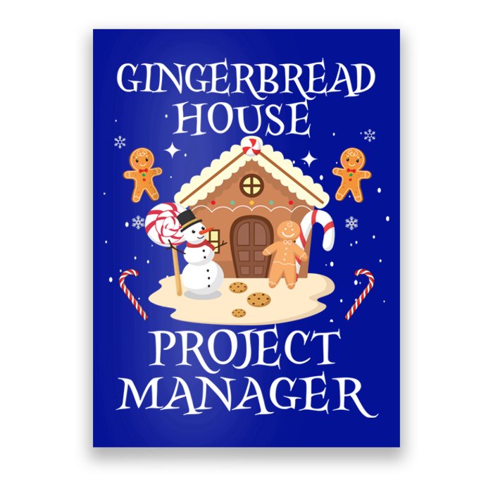 Gingerbread House Project Ager Decorating Baking Xmas Gift Poster