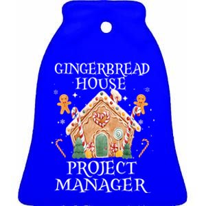 Gingerbread House Project Ager Decorating Baking Xmas Funny Gift Ceramic Bell Ornament