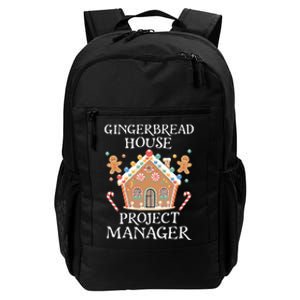 Gingerbread House Project Manager Cookie Baking Christmas Daily Commute Backpack