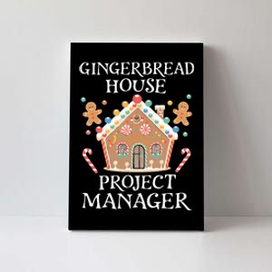 Gingerbread House Project Manager Cookie Baking Christmas Canvas