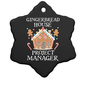 Gingerbread House Project Manager Cookie Baking Christmas Ceramic Star Ornament