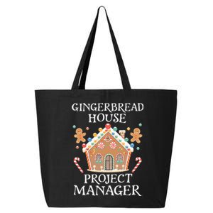 Gingerbread House Project Manager Cookie Baking Christmas 25L Jumbo Tote