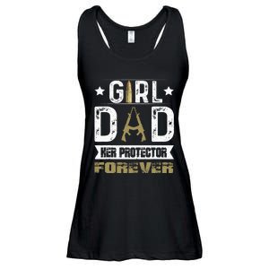 GirlDad Her Protector Forever Father Day Ladies Essential Flowy Tank