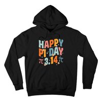 Groovy Happy Pi Day Mathematic Math Teacher Pi Day 3.14 Hoodie