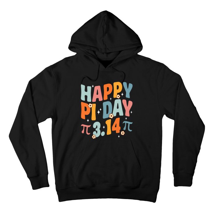 Groovy Happy Pi Day Mathematic Math Teacher Pi Day 3.14 Hoodie