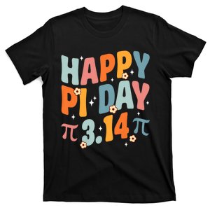 Groovy Happy Pi Day Mathematic Math Teacher Pi Day 3.14 T-Shirt