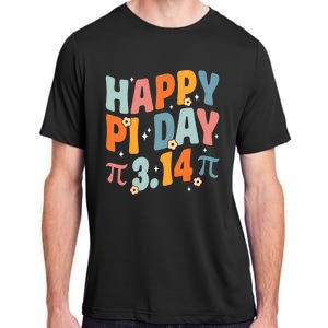 Groovy Happy Pi Day Mathematic Math Teacher Pi Day 3.14 Adult ChromaSoft Performance T-Shirt