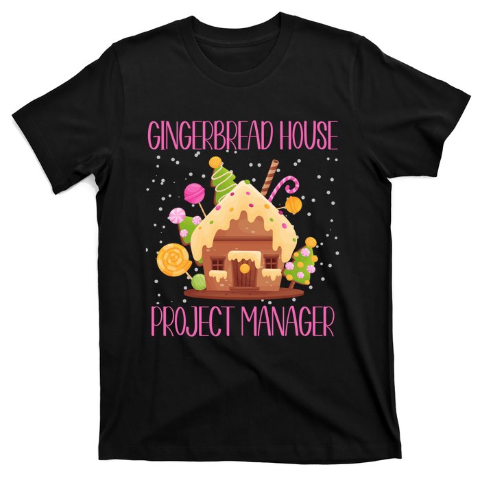 Gingerbread House Project Manager Family Matching T-Shirt