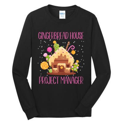 Gingerbread House Project Manager Family Matching Tall Long Sleeve T-Shirt